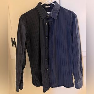 Calvin Klein Men’s Button Down Dress Shirt - Dark Blue/Navy